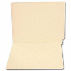 End Tab Full Cut Manila Folder, 11 pt, No Fastener