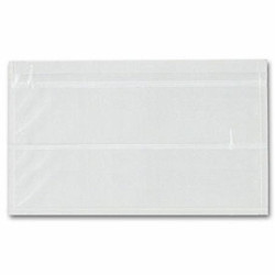 Adhesive Transparent Plastic File Pockets, 9 1/2" x 5 1/4"