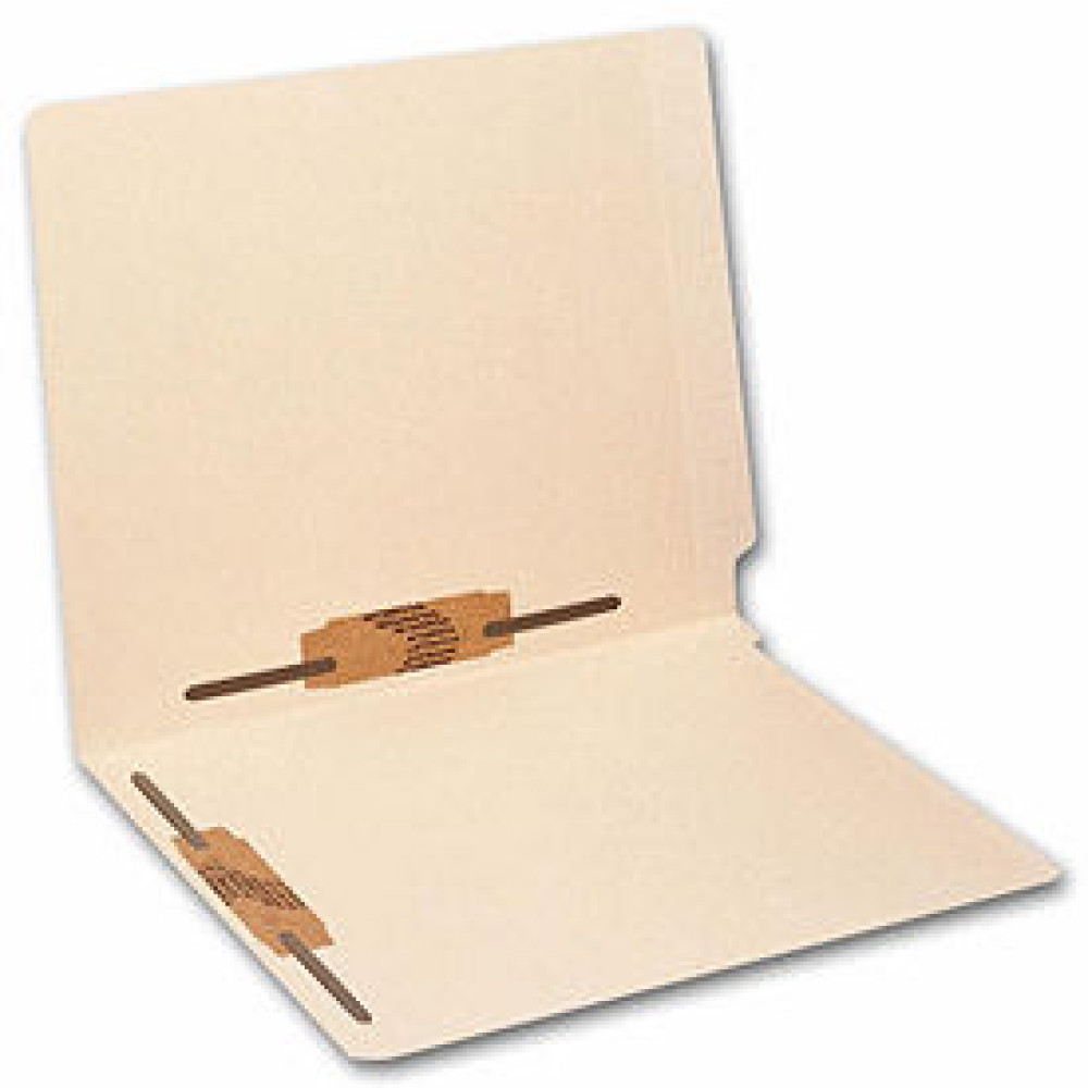 End Tab Full Cut Manila Folder, 11 pt, Two Fastener (Item # 21345) - Business Checks Supplies  - Business Checks  