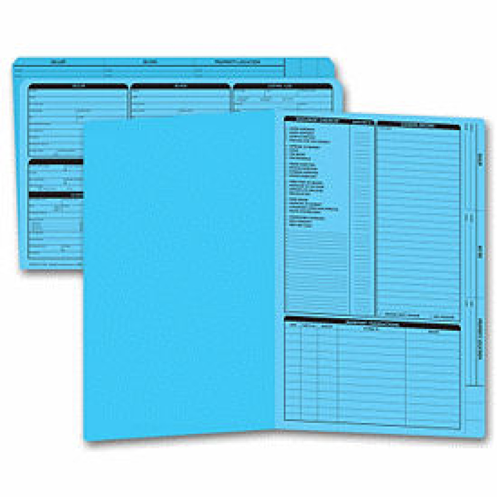 Real Estate Folder, Right Panel List, Legal Size, Blue (Item #276B) - Business Checks Supplies  - Business Checks  