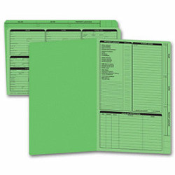 Real Estate Folder, Right Panel List, Legal Size, Green