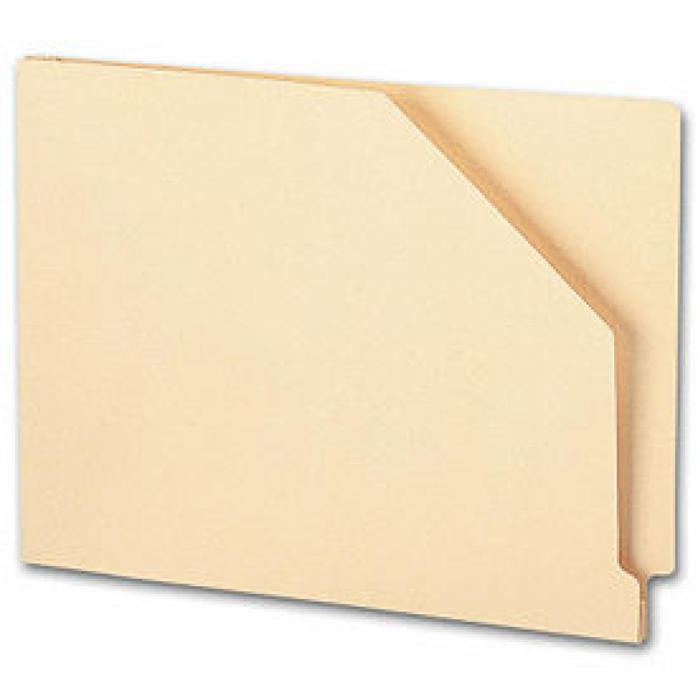 End Tab Diagonal Cut File Pocket, Manila 11 pt, 1 expansion (Item # 7720) - Business Checks Supplies  - Business Checks  