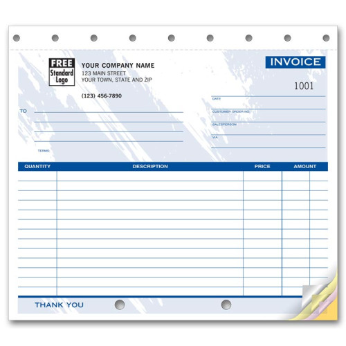 Compact Carbonless Invoice Forms 