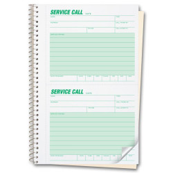 Numbered Carbonless Service Call Books 