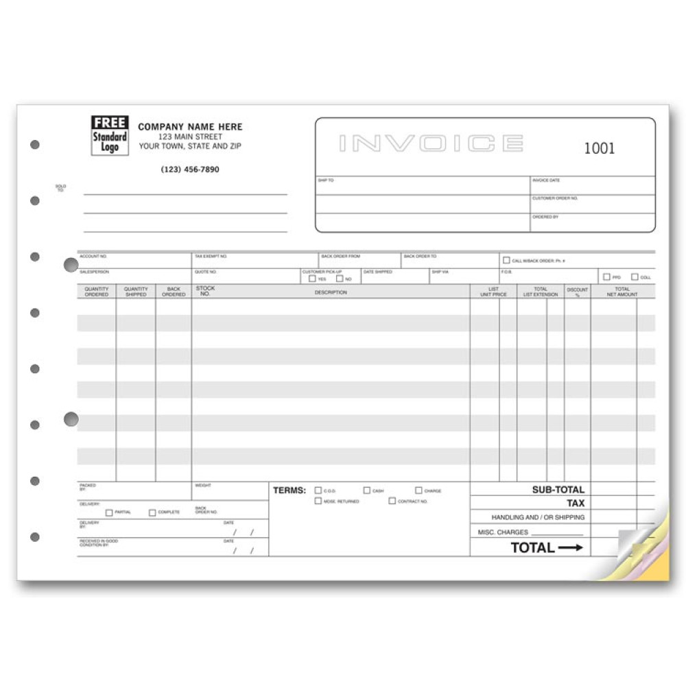 Wholesale Invoice Forms 