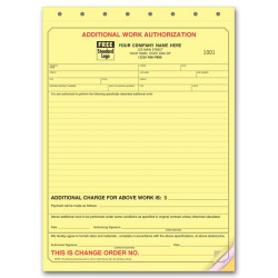 Lined Authorization Business Forms