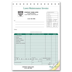 Professional Invoices - Lawn Maintenance Invoices