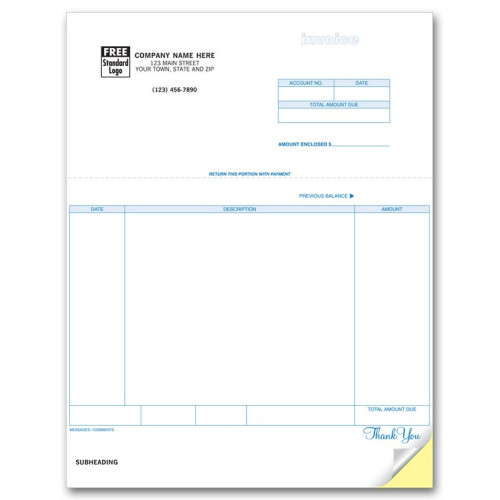 General Laser Invoice 