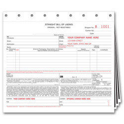 Carbon Copy Bill of Lading