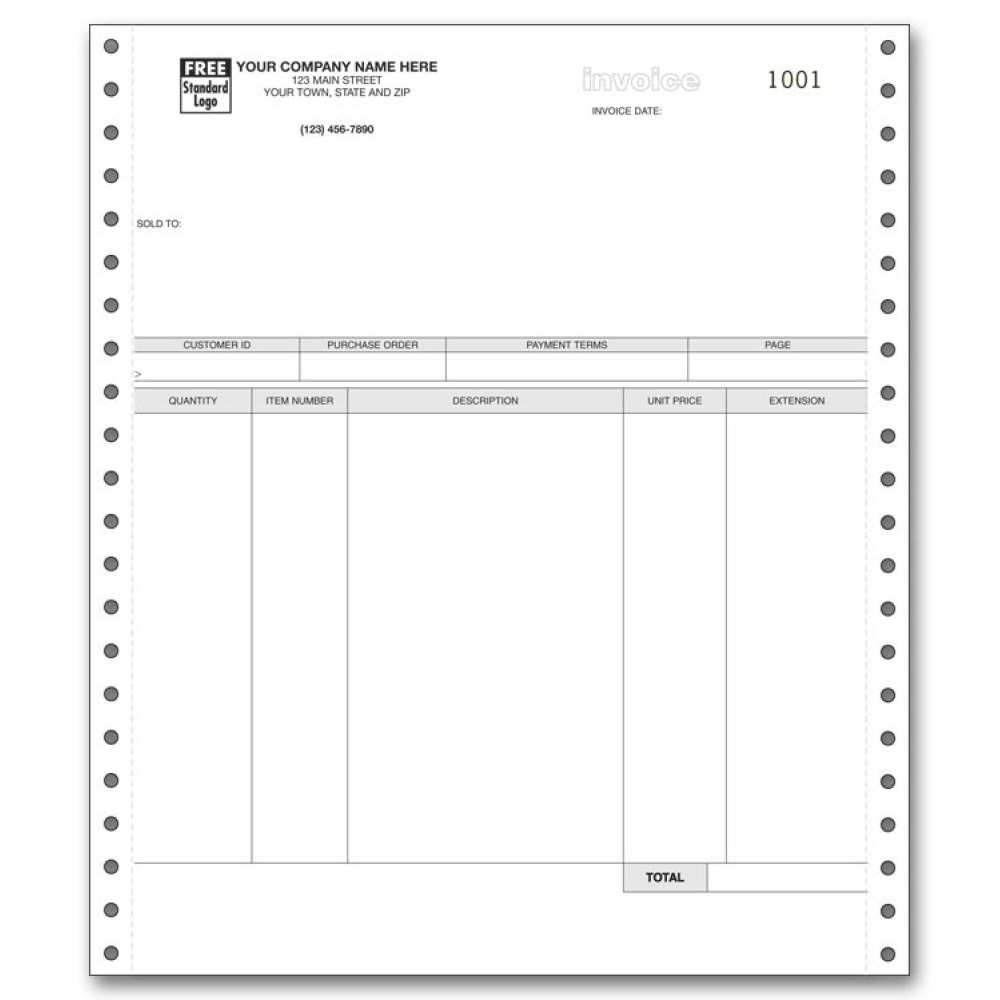 General Continuous Invoice 