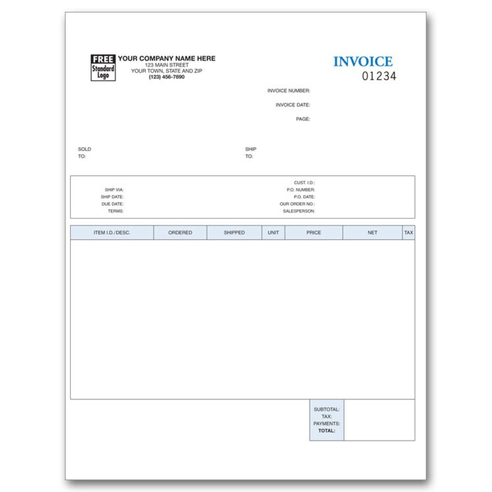 Laser Invoice for Peachtree 