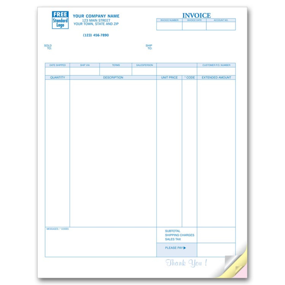 General Laser Invoice 