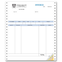 Continuous Product Invoice  - No Packing Slip