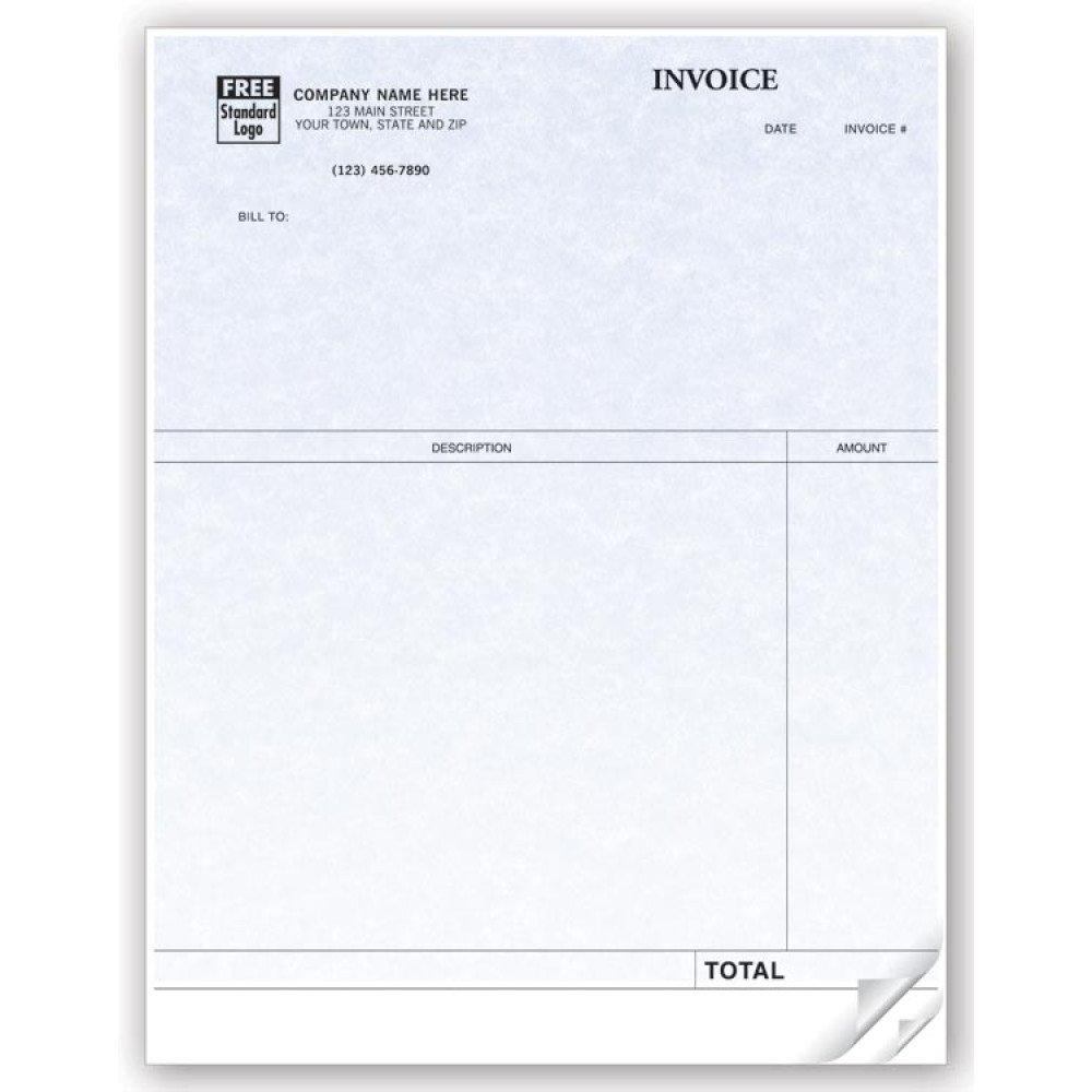 Professional Laser Invoice -Parchment 