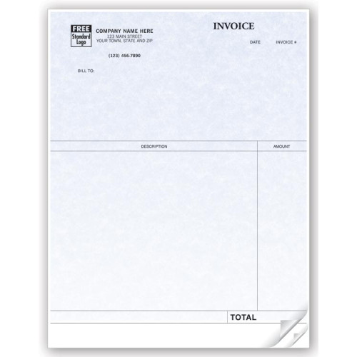 Professional Laser Invoice -Parchment 