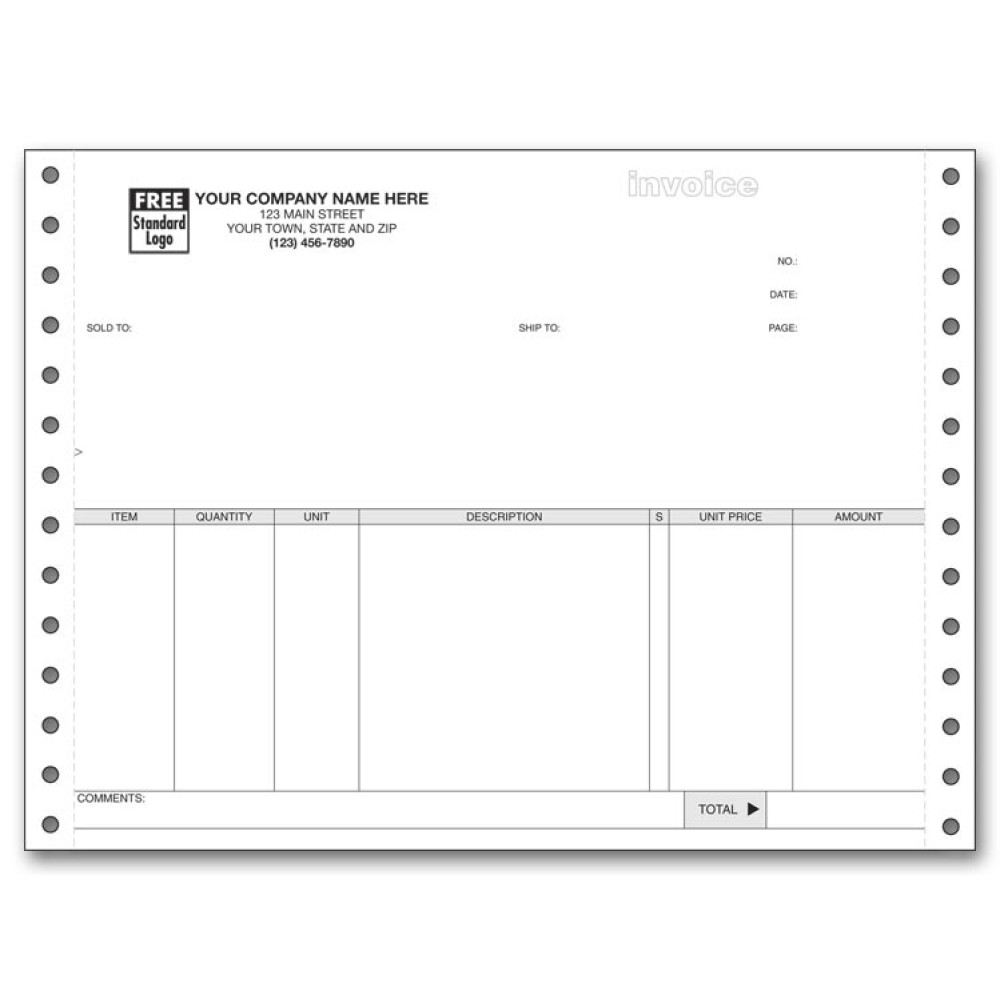 Short Continuous Invoices 