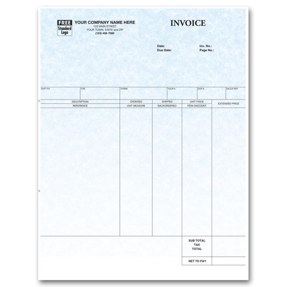  General Laser Invoice for DacEasy - Parchment 