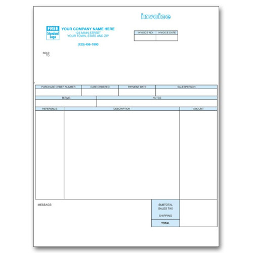  Laser Service Invoice 