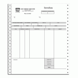 Continuous Invoice with Shipping Label