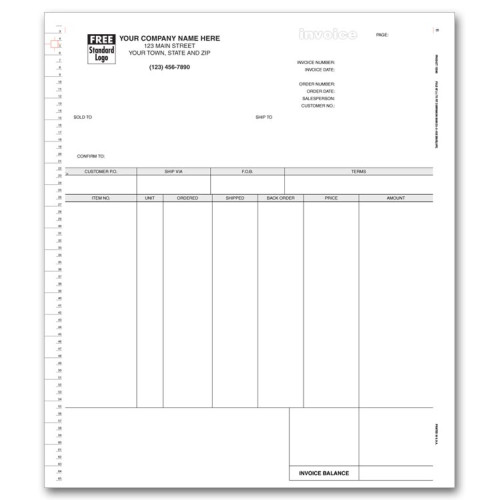 General Continuous Invoice for MAS 