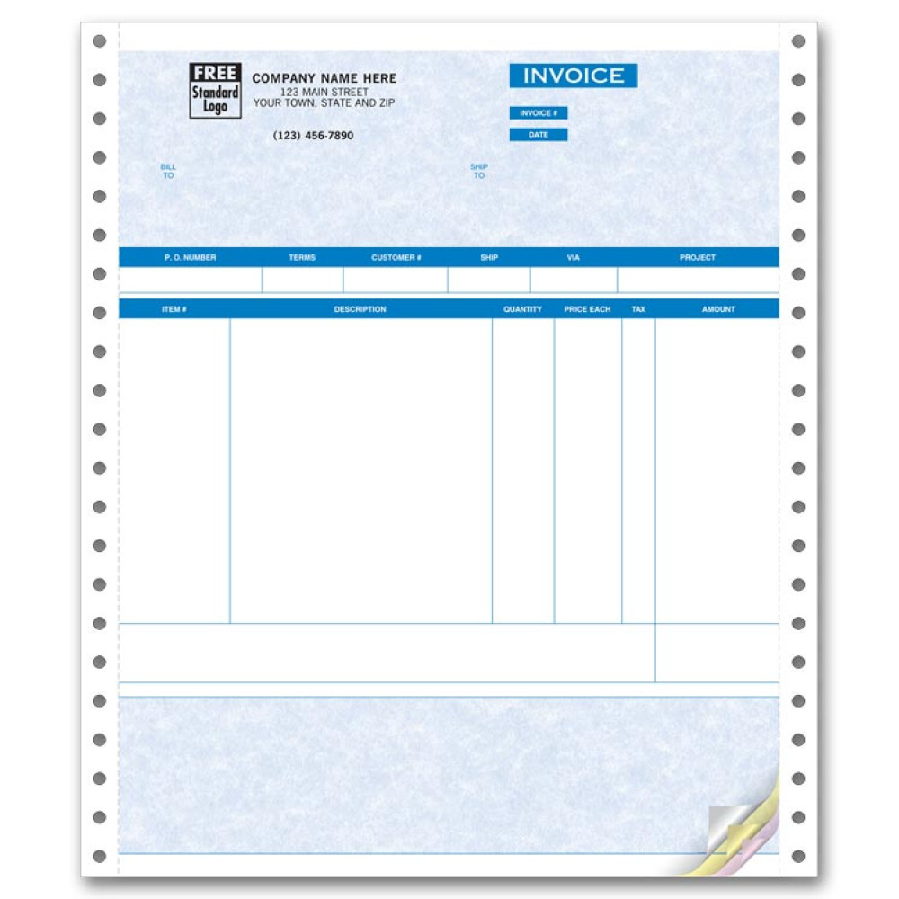 Continuous Product Invoice - Parchment 