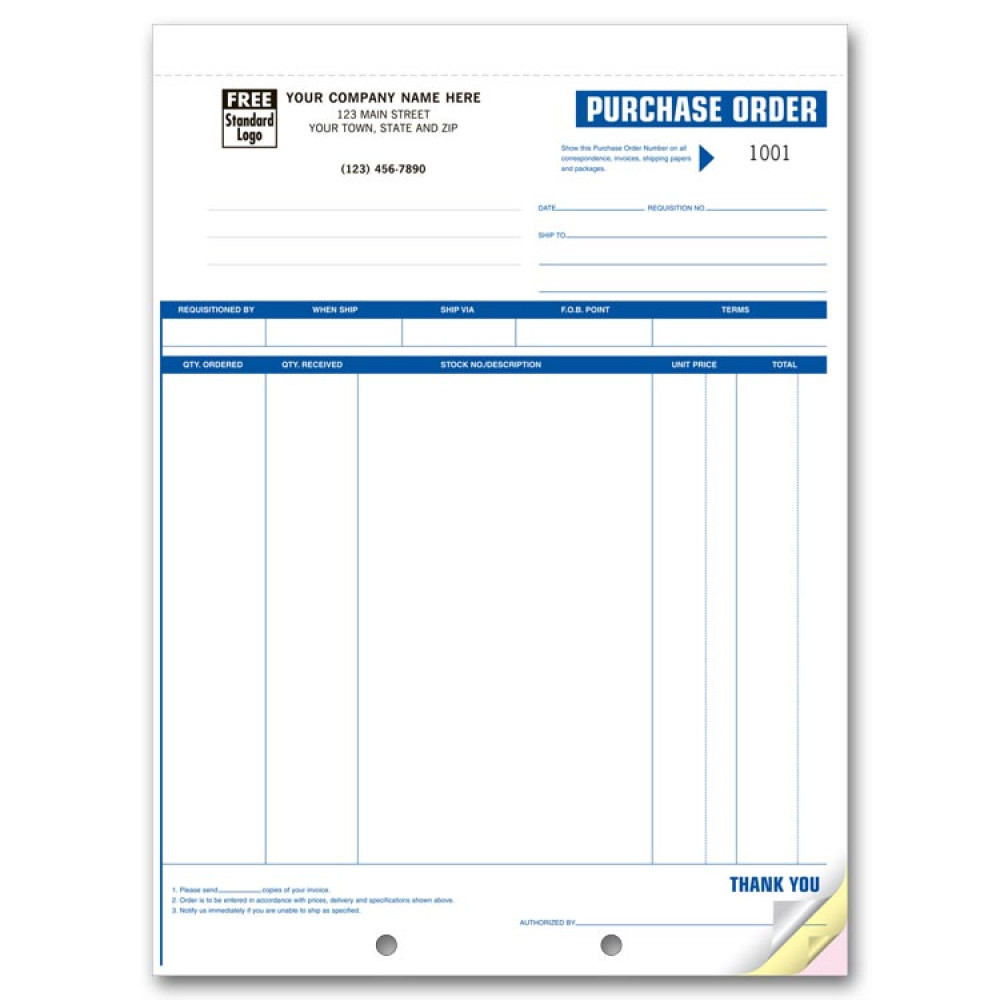 Professional Purchase Order Forms 