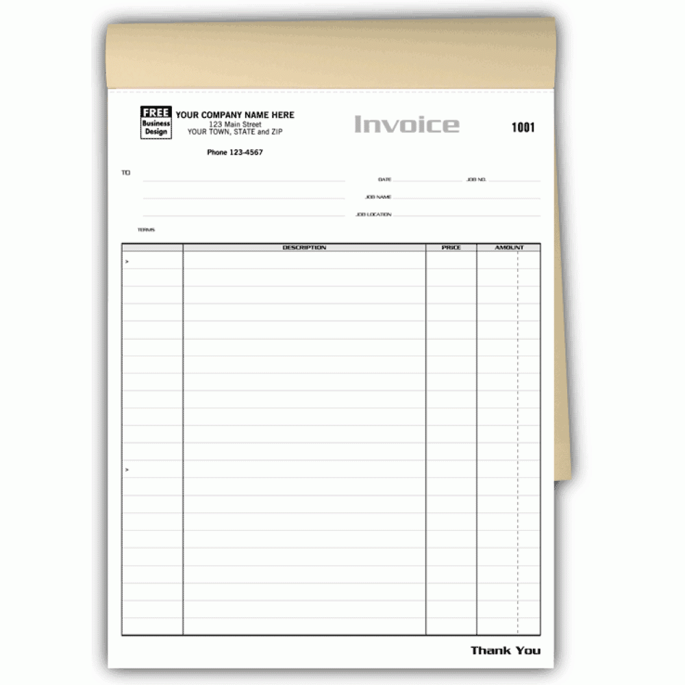 Job Booked Invoice Forms 