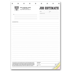 Job Estimate Business Forms