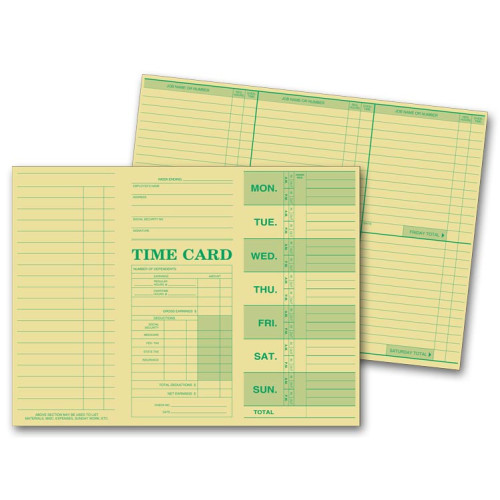 Weekly Employee Time Sheets 