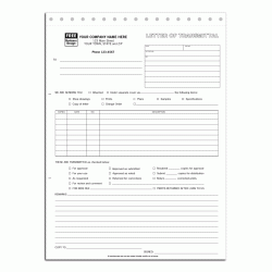 Snapset Letter of Transmittal Forms