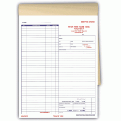 Large Booked Service Order Forms