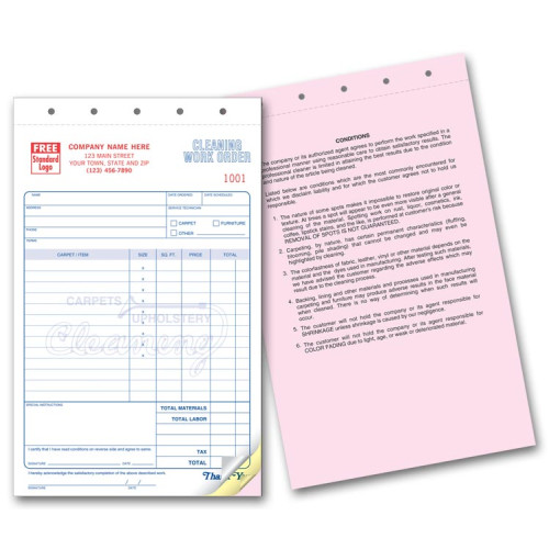 Carpet Cleaning Contract Invoice 