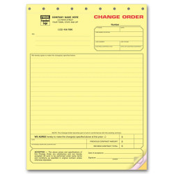 Special Contraction Change Order Forms