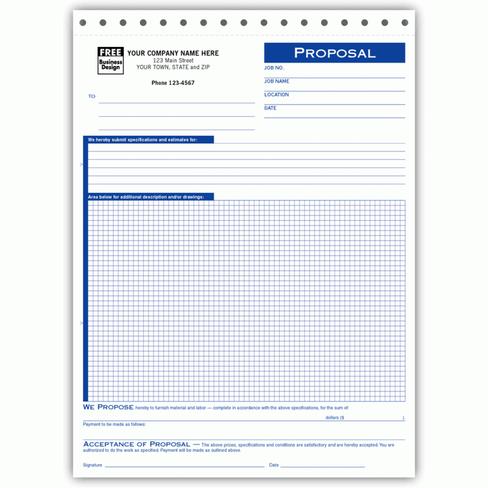 Graph Paper Proposal Forms 