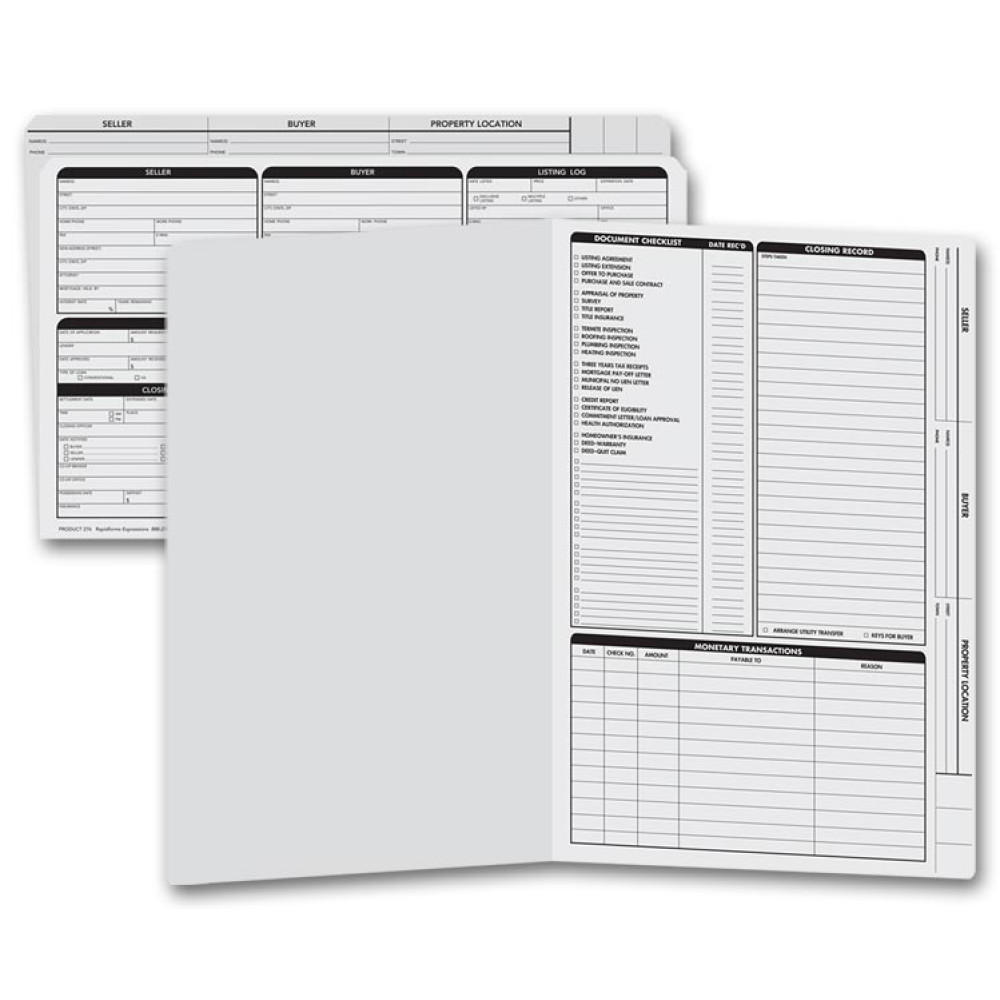 Legal Size Real Estate Folders 