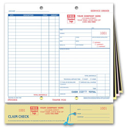 Service Forms with Claim Check