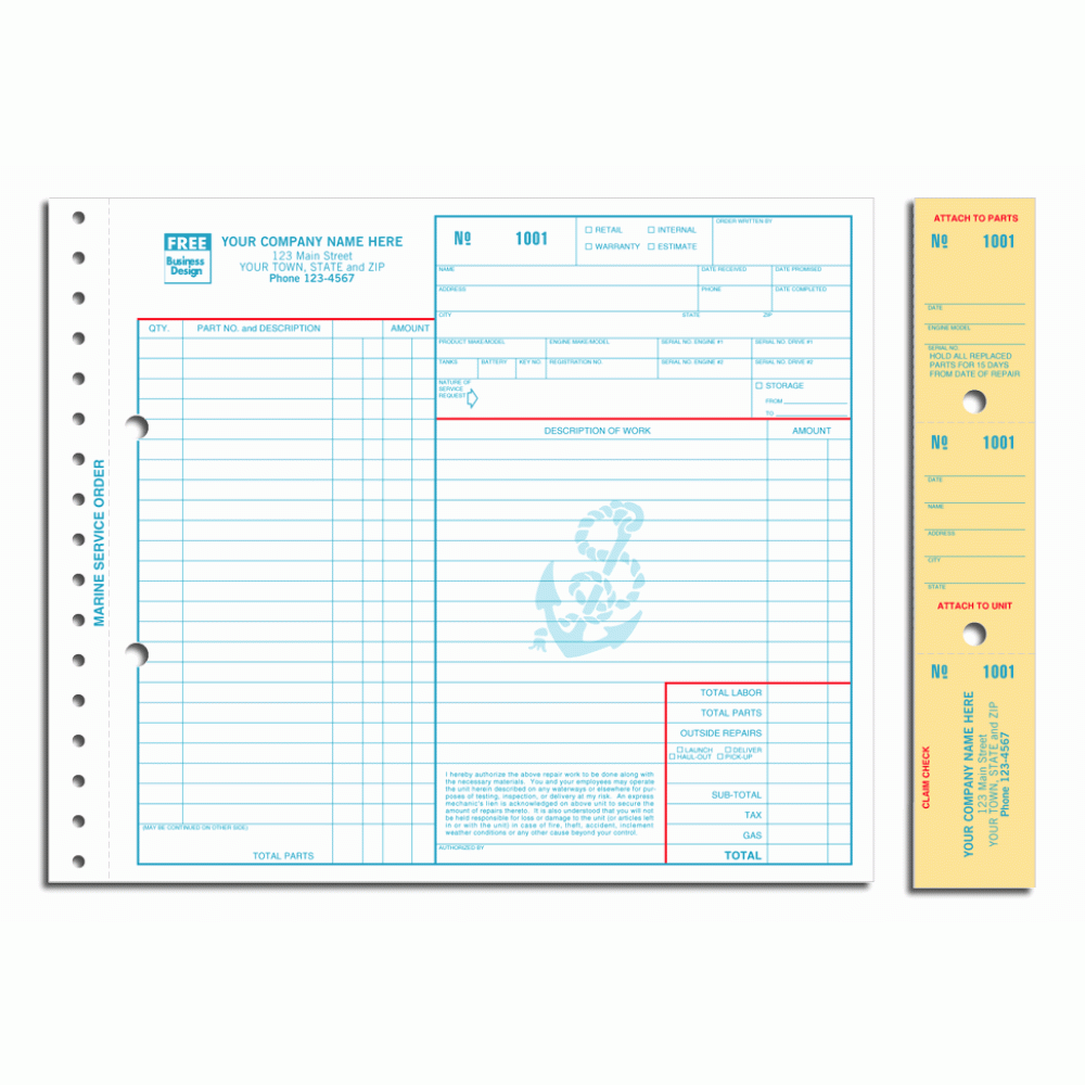 Carbon Marine Forms with Tags 