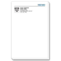 Company Info Imprinted Memo Pads