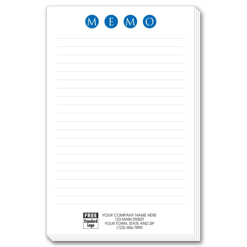 Large Memo Pads with Lines 