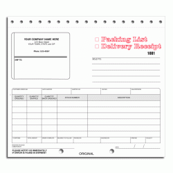 Packing List Form with Shipping Label