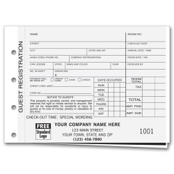 Carbon Copy Hotel Guest Registration Forms