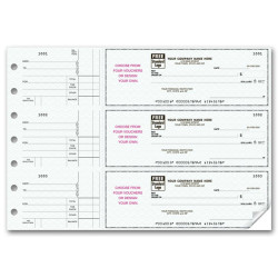 3-To-A-Page Checks with Choice of Voucher