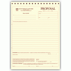 Stationary Quality Proposal Forms