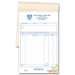 Carbonless Custom Sales Invoice Books