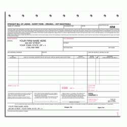 Bill of Lading Forms