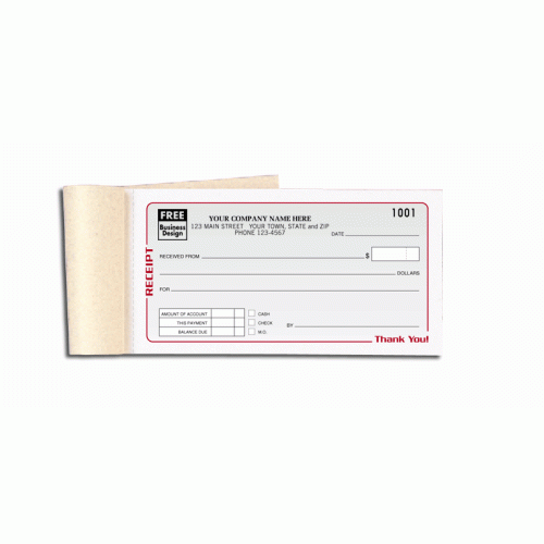 Personalized Receipt Books 