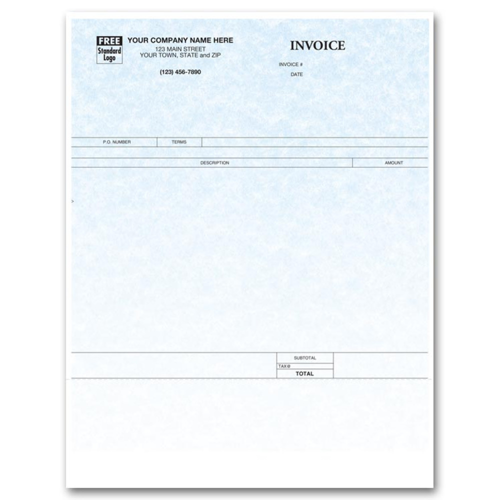 General Laser Invoice - Parchment 