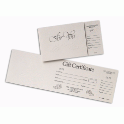 Customized Gift Certificate Forms