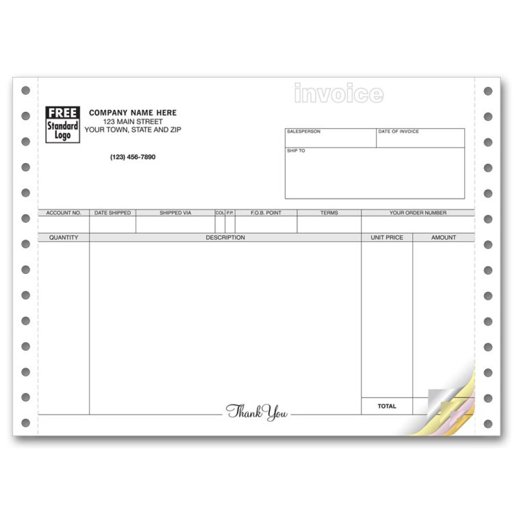 General Continuous Invoice 