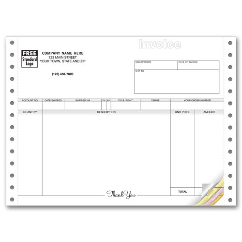 General Continuous Invoice 